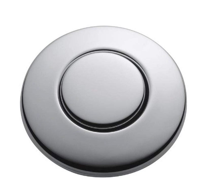 InSinkErator Air Switch Decorative Button for InSinkErator Dual Outlet Garbage Disposal Air Switch Kit, STC-CHRM, Chrome - Image 1